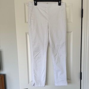 Tribal White Textured Pants